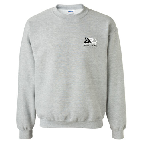 Heavy Blend Crewneck Sweatshirt - Black/White Thumbnail
