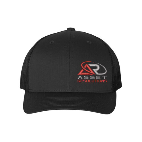 Six-Panel Retro Trucker Cap - Red/Grey Thumbnail