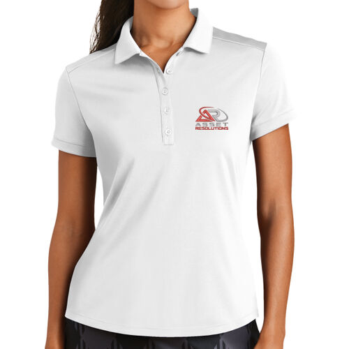 Ladies Dri FIT Players Modern Fit Polo - Red/Grey Thumbnail