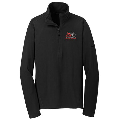 1/2 Zip Microfleece Jacket - Red/Grey Thumbnail
