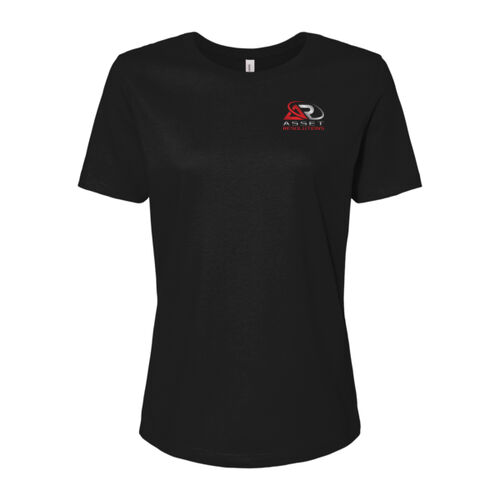 Women's Relaxed Short Sleeve Jersey Tee - Red/Grey Thumbnail
